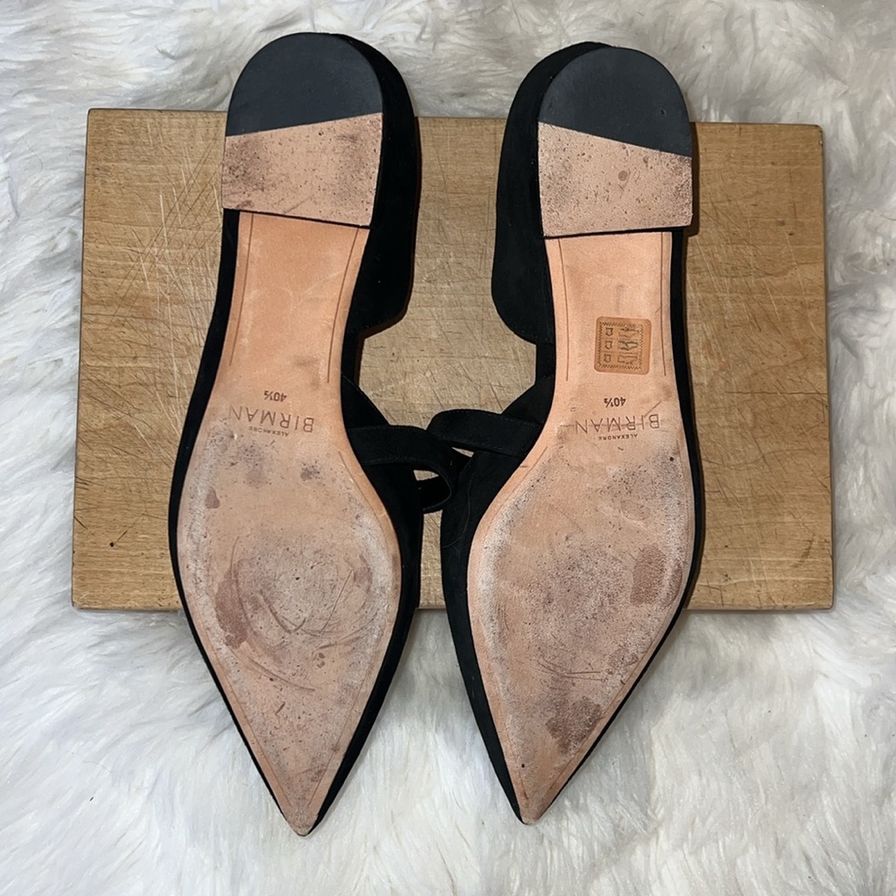 Alexandre Birman Pointed Toe One Strap Suede Leat… - image 3